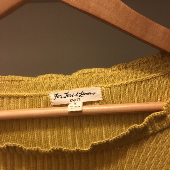 FOR LOVE AND LEMONS LONG SLEEVE TOP - Picture 2 of 3